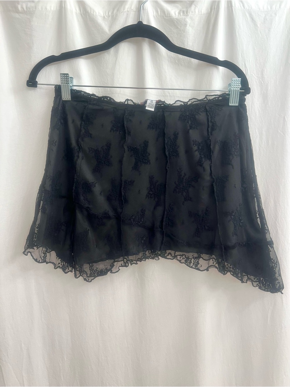 Urban Outfitters Black Lace Mini Skirt